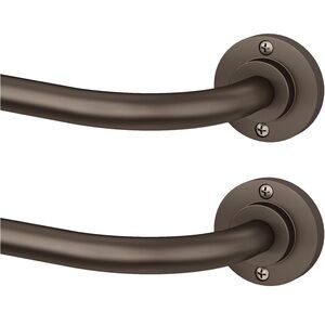 Blackout Curtain Rods For Windows 48To 90 Inch 2 Pack Bronze Adjustable NWT